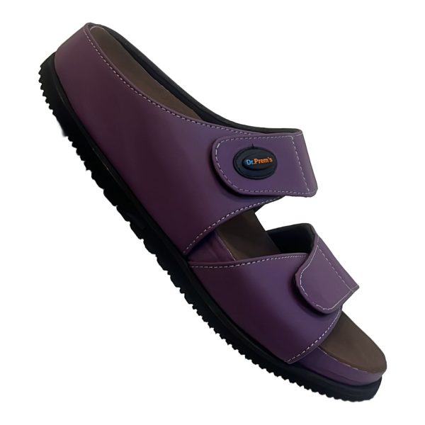 Dr.Prem's Premium Dual-Strap Adjustable Comfort Sandals In Purple